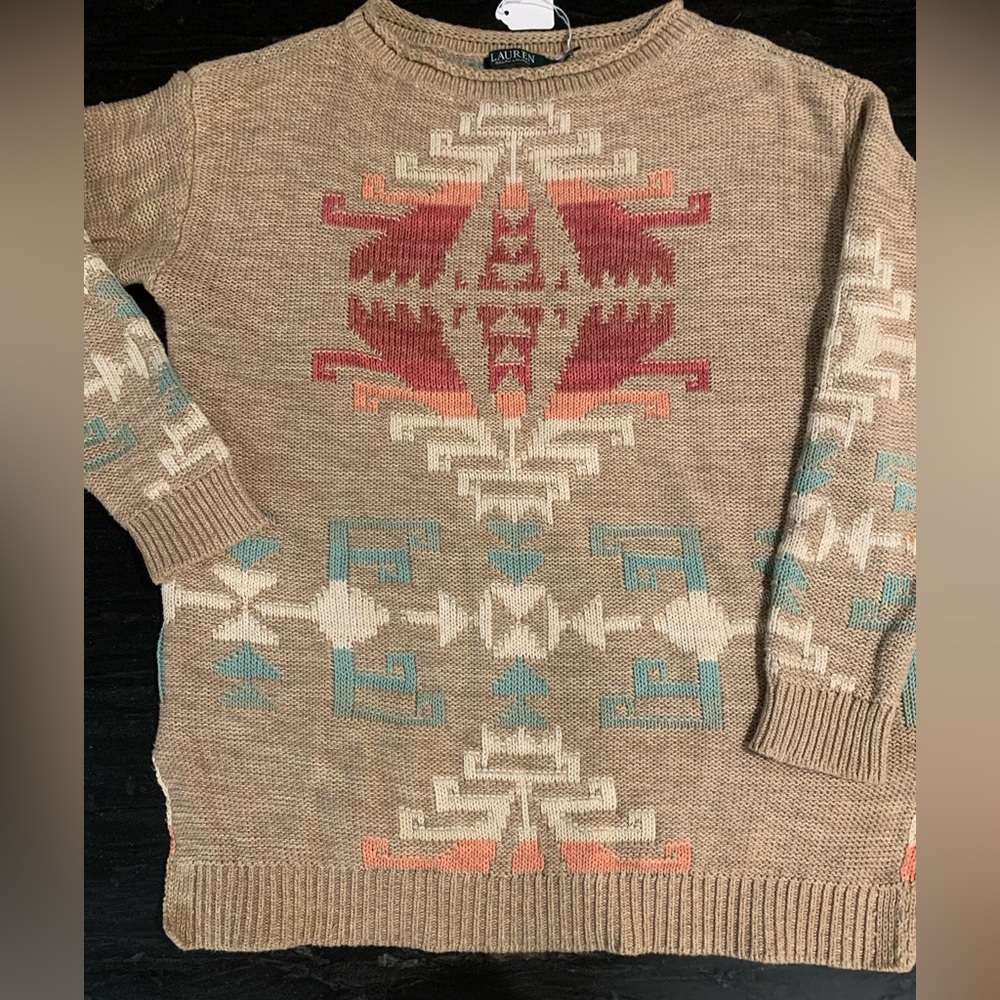 Ralph Lauren southwestern Native Aztec sweater, 90’s, size M